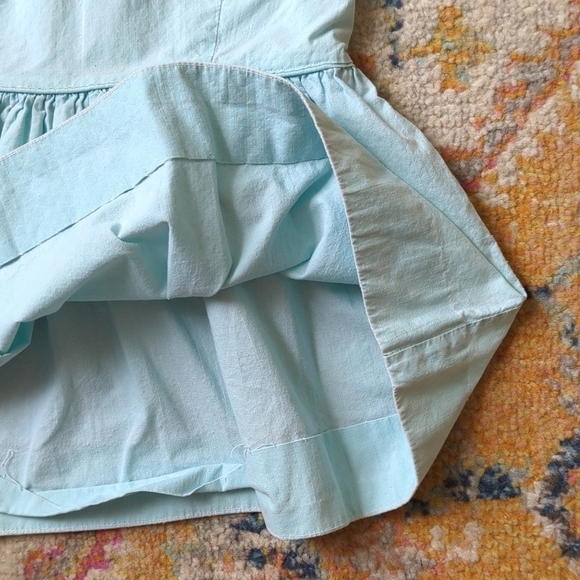 Fruit of the Loom 60's Vintage Rare Bib Collar Babydoll Dress Baby Blue 2T - Picture 10 of 13